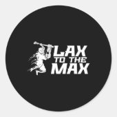 Max. Lacrosse 1 Runder Aufkleber (Vorderseite)