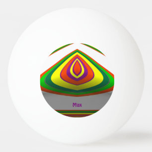 MAX ~ Leicht erkannt ~ Multicolor ~ Ping Pong Tischtennisball