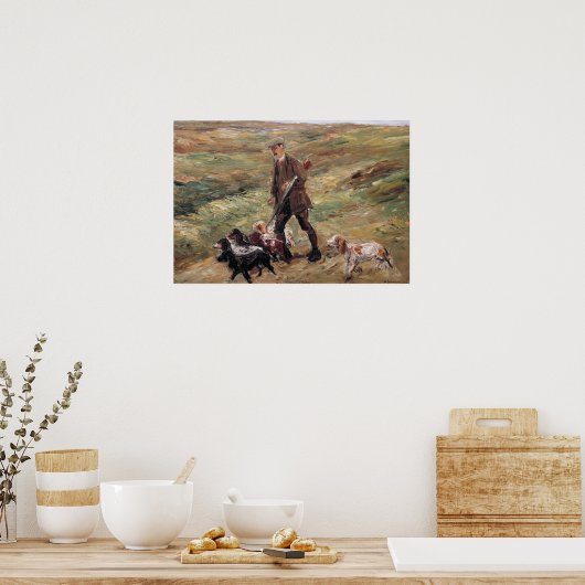 Max Liebermann Hunter in den Dünen Poster (Küche)