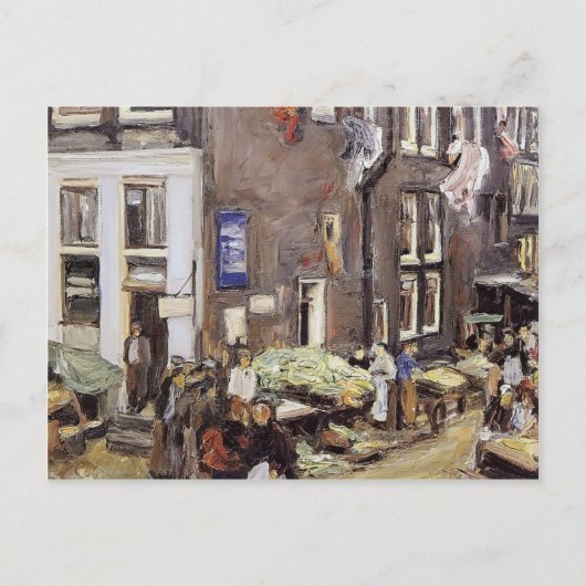 Max Liebermann - jüdisches Viertel in Amsterdam Postkarte (Vorderseite)