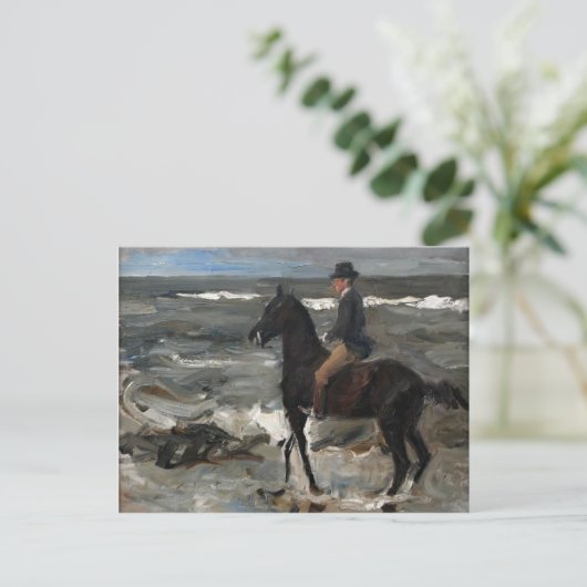 Max Liebermann - Rider am Strand Postkarte (Stehend Vorderseite)
