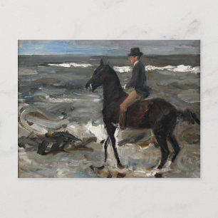 Max Liebermann - Rider am Strand Postkarte