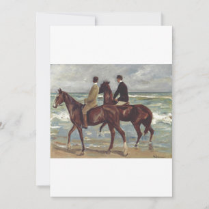 Max Liebermann: Zwei Reiter am Strand Kunst Einladung