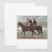 Max Liebermann: Zwei Reiter am Strand Kunst Einladung (Vorne/Hinten)