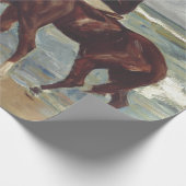Max Liebermann: Zwei Reiter am Strand Kunst Geschenkpapier (Ecke)