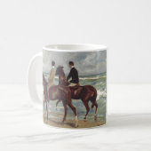Max Liebermann: Zwei Reiter am Strand Kunst Kaffeetasse (Vorderseite Links)