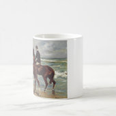 Max Liebermann: Zwei Reiter am Strand Kunst Kaffeetasse (Mittel)