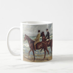 Max Liebermann: Zwei Reiter am Strand Kunst Kaffeetasse