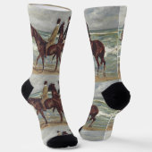 Max Liebermann: Zwei Reiter am Strand Kunst Socken (Gewinkelt)
