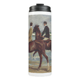 Max Liebermann: Zwei Reiter am Strand Kunst Thermosbecher