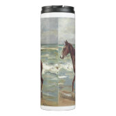 Max Liebermann: Zwei Reiter am Strand Kunst Thermosbecher (Rückseite)
