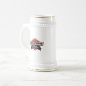 Max Merritt Auto Parts Stein Rusty Logo Beer Stein Bierglas (Vorderseite Links)
