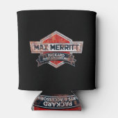 Max Merritt-Auto-Teile können das Rusty-Logo abküh Dosenkühler (Rückseite)