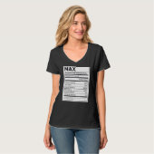 Max. Nährwertinformation Problem lösen harte Arbei T-Shirt (Vorderseite Vollansicht)