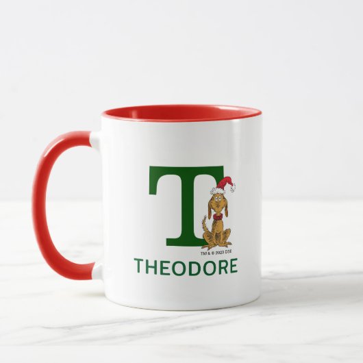 Max. | Name und Monogramm T Tasse (Links)