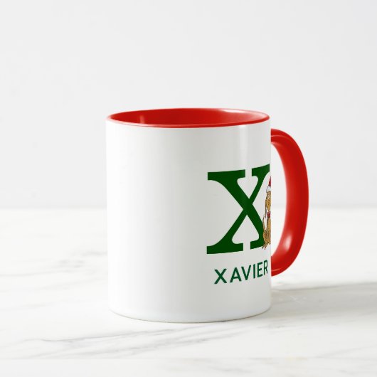 Max. | Name und Monogramm X Tasse (VorderseiteRechts)
