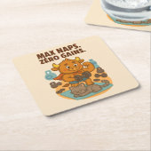 Max Nickerchen, Null Gains - Funny Bullio Gym Cat Rechteckiger Pappuntersetzer (angewinkelt)