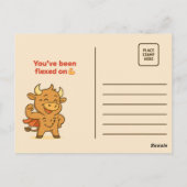 Max Nickerchen, Null Gewinne - Funny Bullio Gym Po Postkarte (Rückseite)