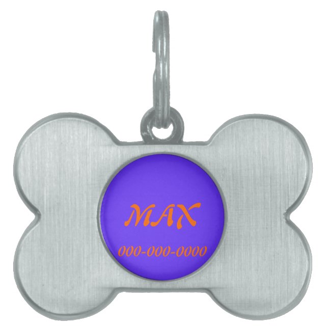Max Pet Tag Tiermarke (Vorderseite)