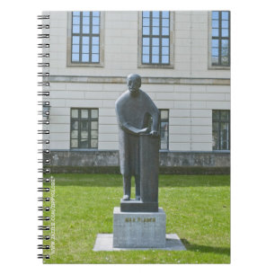 Max-Planck-Statue in Berlin Notizblock