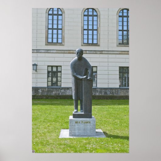Max-Planck-Statue in Berlin Poster (Vorne)
