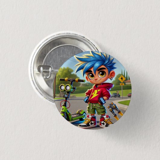 Max Rockett Button (Vorne & Hinten)