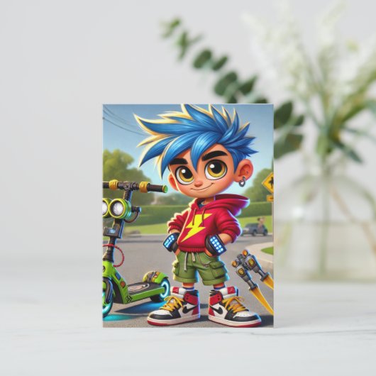 Max Rockett Postkarte (Stehend Vorderseite)