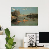 Max Schmitt in einem Single-Skull, 1871 Thomas Mor Poster (Heimbüro)