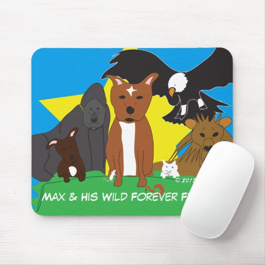 Max & Seine wilden Fans Mousepad (Mit Mouse)