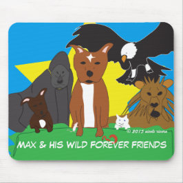 Max & Seine wilden Fans Mousepad