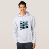 Max Speed Hoodie – Blue Sports Car & Racing Vibes (Vorne ganz)