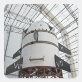 Max. Startabbruchsystem Quadratischer Aufkleber (Vorderseite)