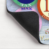 Max. Steuer 10 % Max. Mehrwertsteuer 10 % Max. NI  Mousepad (Ecke)