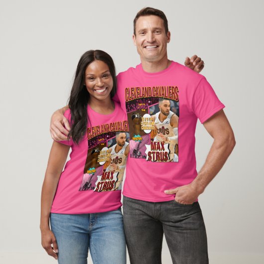 Max Strus Basketball Art Cavaliers 1 T-Shirt (Unisex)