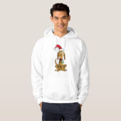Max the Dog in Santa Hat Hoodie (Vorne ganz)