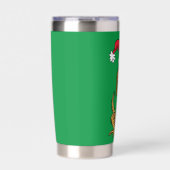 Max the Dog in Santa Hat Thermobecher (Vorderseite)