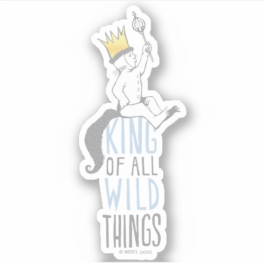 Max | The King of All Wild Things - Blue Aufkleber (Vorderseite)