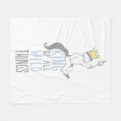 Max | The King of All Wild Things - Blue Fleecedecke (Vorderseite (Horizontal))