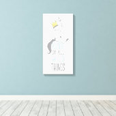 Max | The King of All Wild Things - Blue Leinwanddruck (Insitu (Holzboden))