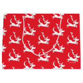 Max the Reindeer Silhouette Große Geschenktüte (Vorderseite)