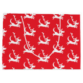 Max the Reindeer Silhouette Große Geschenktüte (Rückseite)