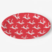 Max the Reindeer Silhouette Pappteller (Schrägansicht)