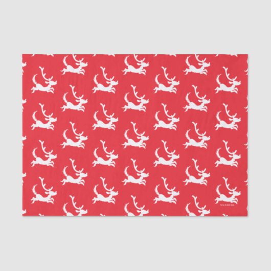 Max the Reindeer Silhouette Seidenpapier (Vorderseite)