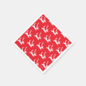 Max the Reindeer Silhouette Serviette (Ecke)