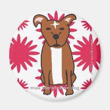 Max | Tropenrotes Rundmagnet