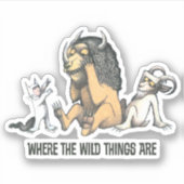 Max und die wilden Dinge spielen Aufkleber (Vorderseite)