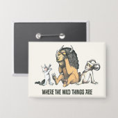 Max und die wilden Dinge spielen Button (Vorderseite/Rückseite)