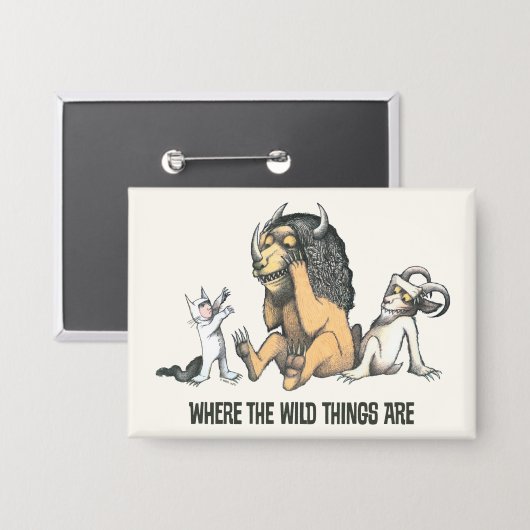 Max und die wilden Dinge spielen Button (Vorderseite/Rückseite)