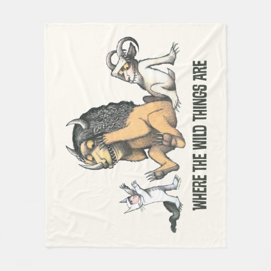 Max und die wilden Dinge spielen Fleecedecke (Vorderseite)