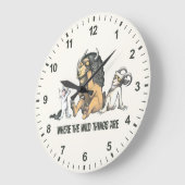 Max und die wilden Dinge spielen Große Wanduhr (Winkel)